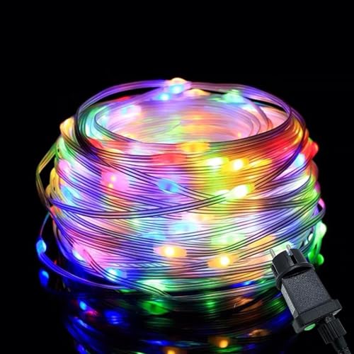 Meision lichtschlauch außen 20m 200LEDs, lichterkette innen mit stecker mit 8 Modi + 6/18 Timer, led schlauch 31V für Weihnachten, Party, Balkon, Bunt Meision lichtschlauch außen 20m 200LEDs, lichterkette innen mit stecker mit 8 Modi + 6/18 Timer, led schlauch 31V für Weihnachten, Party, Balkon, Bunt von Meision