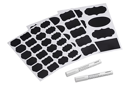 Meister Tafeletiketten 300-teilig - Verschiedene Formen - 2 Kreidemarker - Selbstklebend - Abwischbar & wiederverwendbar / Tafel-Aufkleber für Gewürze, Gläser & Flaschen / Universal-Etikett / 9449940 Meister Tafeletiketten 300-teilig - Verschiedene Formen - 2 Kreidemarker - Selbstklebend - Abwischbar & wiederverwendbar / Tafel-Aufkleber für Gewürze, Gläser & Flaschen / Universal-Etikett / 9449940 von Meister