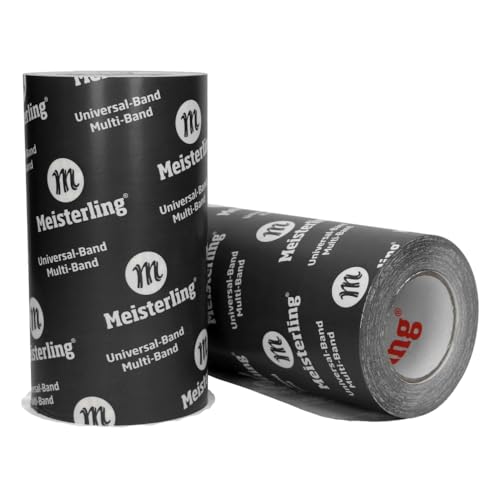 Meisterling® Multi - Band 3D - UV PLUS schwarz - von Hand reißbar - flexibles Hochleistungs-Klebeband für Dampfsperren & Dampfbremsen etc. (2, 250 mm x 25 m) von Meisterling