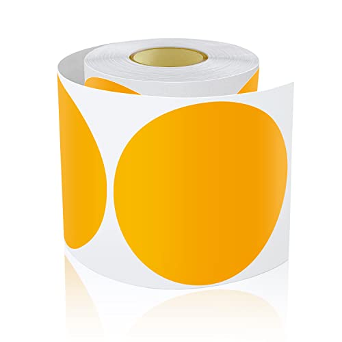 200 Stück Runde Aufkleber Groß 90mm Selbstklebend Klebepunkte Etiketten Farbkodierung kreise Sticker Wetterfest Orange von Meitaat