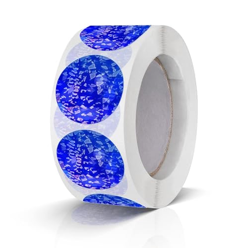 500 Stück Runde Aufkleber Stickers 25mm Farbkodierung Etiketten Rolle kleine Klebepunkte Glitzer Blau 500 Stück Runde Aufkleber Stickers 25mm Farbkodierung Etiketten Rolle kleine Klebepunkte Glitzer Blau von Meitaat