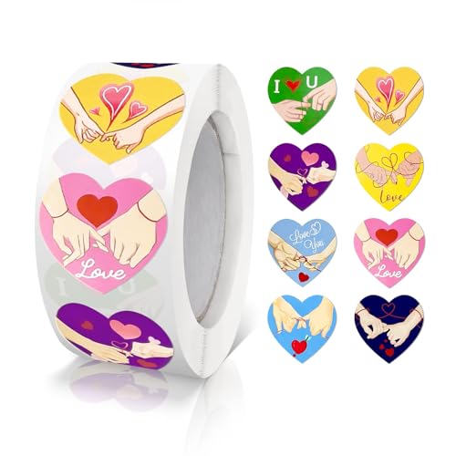 Aufkleber Herz 8 Designs Selbstklebende Herzform Etiketten Rolle 25mm klein Farbkodierung Heart Sticker liebe für Hochzeiten Scrapbooking Geschenke dekoration 500 Stück Aufkleber Herz 8 Designs Selbstklebende Herzform Etiketten Rolle 25mm klein Farbkodierung Heart Sticker liebe für Hochzeiten Scrapbooking Geschenke dekoration 500 Stück von Meitaat