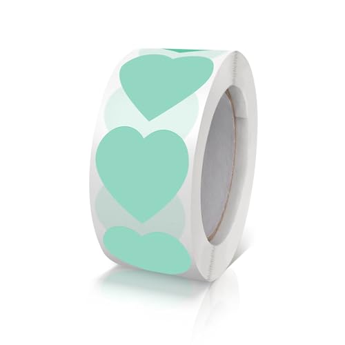 Aufkleber Herz Hellgrün Selbstklebende Herzform Etiketten Rolle 25mm klein Farbkodierung Heart Sticker liebe für Hochzeiten Scrapbooking Geschenke dekoration 500 Stück Aufkleber Herz Hellgrün Selbstklebende Herzform Etiketten Rolle 25mm klein Farbkodierung Heart Sticker liebe für Hochzeiten Scrapbooking Geschenke dekoration 500 Stück von Meitaat
