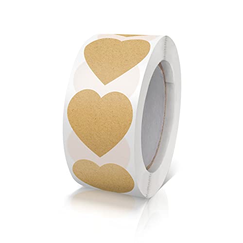 Aufkleber Herz Kraft Selbstklebende Herzform Etiketten Rolle 25mm klein Farbkodierung Heart Sticker für Hochzeiten Scrapbooking Geschenke 500 Stück von Meitaat