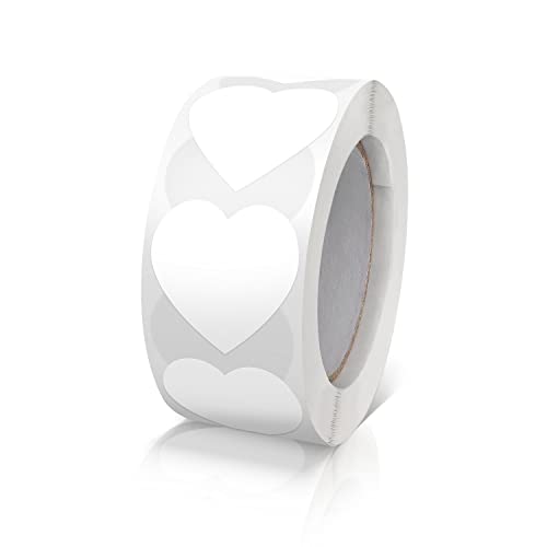 Aufkleber Herz Weiß Selbstklebende Herzform Etiketten Rolle 25mm klein Farbkodierung Heart Sticker für Hochzeiten Scrapbooking Geschenke 500 Stück Aufkleber Herz Weiß Selbstklebende Herzform Etiketten Rolle 25mm klein Farbkodierung Heart Sticker für Hochzeiten Scrapbooking Geschenke 500 Stück von Meitaat