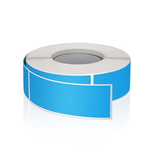 Blau Rechteckig Aufkleber 7.6 x 2.5cm Farbkodierung Selbstklebend Etiketten Umzug Rollen Ablösbar 500 Stück von Meitaat