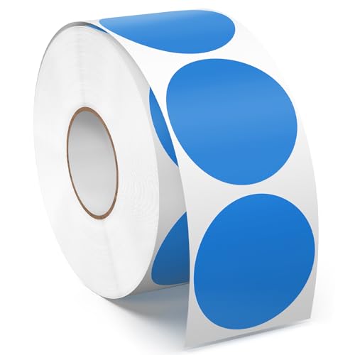 Meitaat 1000 Stück Klebepunkte 38 mm Punkt Aufkleber Farbkodierung Vinyl Runde Etiketten Wasserfeste Rolle Markierungspunkte Blau Meitaat 1000 Stück Klebepunkte 38 mm Punkt Aufkleber Farbkodierung Vinyl Runde Etiketten Wasserfeste Rolle Markierungspunkte Blau von Meitaat