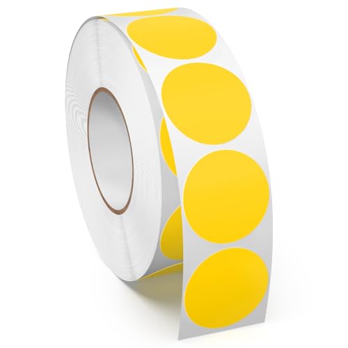 1000 stück Gelb Runde Aufkleber 25 mm Klebepunkte Vinyl Punktaufkleber Etiketten Wasserfeste Rolle Markierungspunkte 1000 stück Gelb Runde Aufkleber 25 mm Klebepunkte Vinyl Punktaufkleber Etiketten Wasserfeste Rolle Markierungspunkte von Meitaat