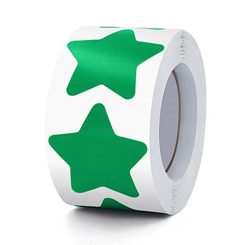 Grün Sterne Aufkleber Rolle 3.8cm Groß Selbstklebende Sterne Etiketten Weihnachts Star Sticker belohnungsaufkleber Deko für Kinder Lehrer Business 500 Stück Grün Sterne Aufkleber Rolle 3.8cm Groß Selbstklebende Sterne Etiketten Weihnachts Star Sticker belohnungsaufkleber Deko für Kinder Lehrer Business 500 Stück von Meitaat