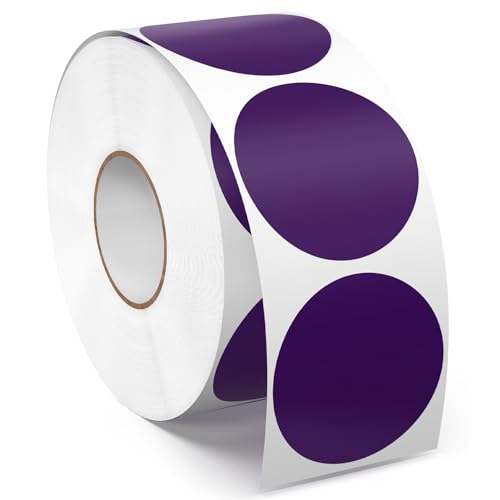 Meitaat 1000 Stück Klebepunkte 38 mm Punkt Aufkleber Farbkodierung Vinyl Runde Etiketten Wasserfeste Rolle Markierungspunkte Lila Meitaat 1000 Stück Klebepunkte 38 mm Punkt Aufkleber Farbkodierung Vinyl Runde Etiketten Wasserfeste Rolle Markierungspunkte Lila von Meitaat