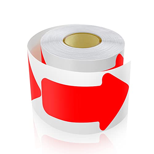 Meitaat 200 Stück Pfeil Aufkleber 7,6 x 15,2 cm Pfeile Bodenmarkierung Rolle Selbstklebend Boden Sticker Wetterfest Fluoreszierende Rot Meitaat 200 Stück Pfeil Aufkleber 7,6 x 15,2 cm Pfeile Bodenmarkierung Rolle Selbstklebend Boden Sticker Wetterfest Fluoreszierende Rot von Meitaat