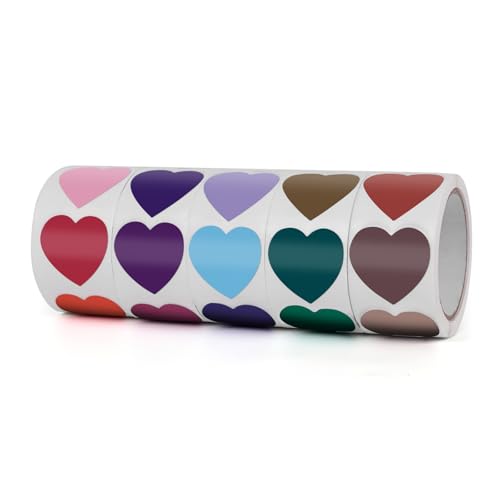 Meitaat Bunt Herz Aufkleber 25mm Selbstklebend Rolle Kleine Klebepunkte Etiketten Aufkleber Farbkodierung Kreise Sticker für Hochzeiten Scrapbooking Geschenke Valentinstag 1000 Stück Meitaat Bunt Herz Aufkleber 25mm Selbstklebend Rolle Kleine Klebepunkte Etiketten Aufkleber Farbkodierung Kreise Sticker für Hochzeiten Scrapbooking Geschenke Valentinstag 1000 Stück von Meitaat