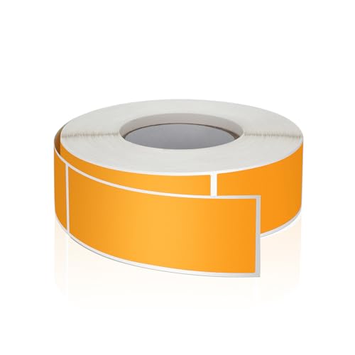 Orange Rechteckig Aufkleber 7.6 x 2.5cm Farbkodierung Selbstklebend Etiketten Umzug Rollen Ablösbar 500 Stück von Meitaat