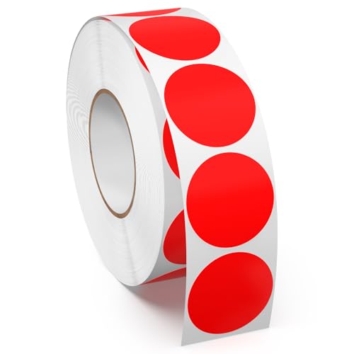1000 stück Rot Runde Aufkleber 25 mm Klebepunkte Vinyl Punktaufkleber Etiketten Wasserfeste Rolle Markierungspunkte 1000 stück Rot Runde Aufkleber 25 mm Klebepunkte Vinyl Punktaufkleber Etiketten Wasserfeste Rolle Markierungspunkte von Meitaat