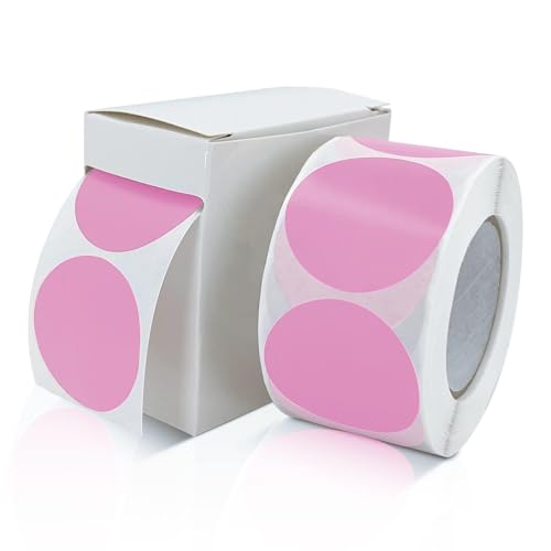 Runde Aufkleber 38mm Rosa Selbstklebend Rolle kleine Klebepunkte Etiketten Farbkodierung kreise Sticker Ablösbare Wetterfest Mit Spenderbox 500 Stück Runde Aufkleber 38mm Rosa Selbstklebend Rolle kleine Klebepunkte Etiketten Farbkodierung kreise Sticker Ablösbare Wetterfest Mit Spenderbox 500 Stück von Meitaat