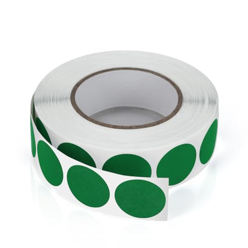 Runde Aufkleber 19mm Grün Selbstklebend Rolle Kleine Klebepunkte Etiketten Farbkodierung Kreise Sticker Wetterfest 1000 Stück von Meitaat