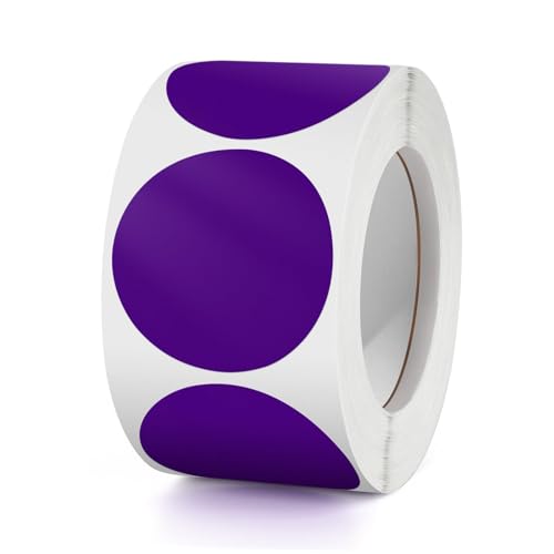 Runde Aufkleber Lila 38mm Selbstklebende Farbkodierung Etiketten Rolle kleine Markierungspunkte Round Sticker 500 Stück Runde Aufkleber Lila 38mm Selbstklebende Farbkodierung Etiketten Rolle kleine Markierungspunkte Round Sticker 500 Stück von Meitaat