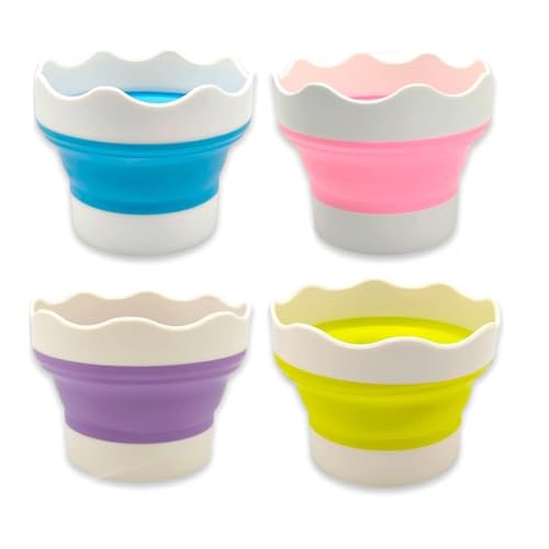 Meiturzhen 4 stück Faltbarer Pinselbecher Wasserbecher für pinsel schule,Malbecher,Wasserbehälter Farbkasten,Silikon Faltbarer Malerei Wasserbecher,Ideal für Outdoor, Atelier & Reise Meiturzhen 4 stück Faltbarer Pinselbecher Wasserbecher für pinsel schule,Malbecher,Wasserbehälter Farbkasten,Silikon Faltbarer Malerei Wasserbecher,Ideal für Outdoor, Atelier & Reise von Meiturzhen