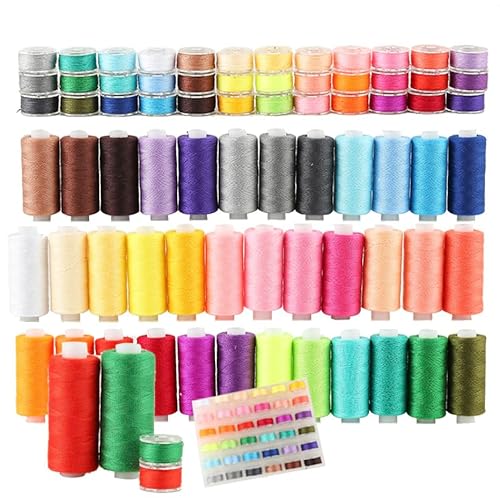 Nähgarn Set, Nähgarn für Nähmaschine 36 Farben, 400 Yard Nähmaschinengarn je Garnrollen und 36 Unterfadenspulen, Qualitätsgarn Overlock Garn für Overlock Nähgarn Set, Nähgarn für Nähmaschine 36 Farben, 400 Yard Nähmaschinengarn je Garnrollen und 36 Unterfadenspulen, Qualitätsgarn Overlock Garn für Overlock von Meiturzhen