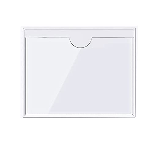 30 Stück transparente selbstklebende Taschen Halter und transparente Binder Etikettenhalter Visitenkartenfächer Kartenhalter zum Organisieren und Schutz von Etiketten, (Size:10X5CM(3.9X2Inch) ,) von Melairy