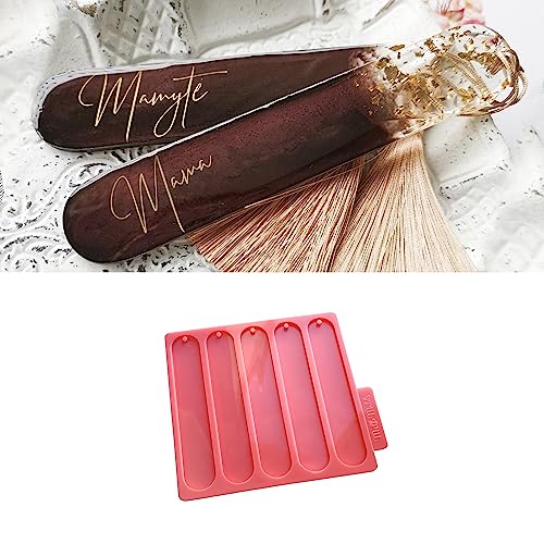 MelbMolds Lesezeichen-Silikonform für Epoxidharz - abgerundete Ecken - Erstellen Sie personalisierte Lesezeichen für Bücherliebhaber. von MelbMolds