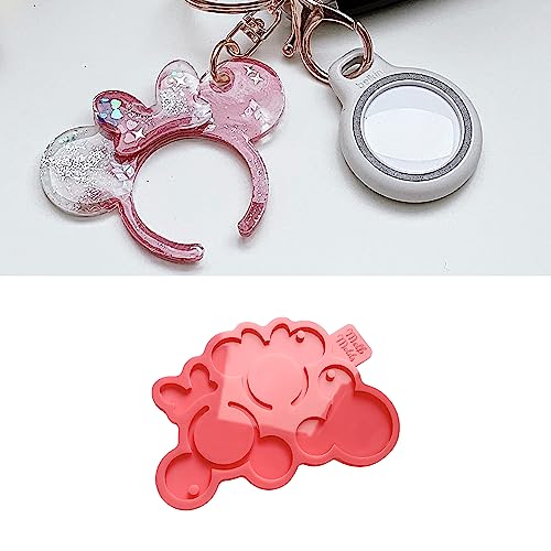 MelbMolds Mickey und Minnie Mouse Silikonform für Epoxidharz - Erstellen Sie Disney-Schlüsselanhänger, niedliche Kinder-Tags, Anhänger und DIY-Schmuck. von MelbMolds