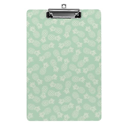 Ananas auf Mint, Klemmbrett im A4-Format, lustiges, ästhetisches Arbeits- und Lernbuchstabe, Standard-Klemmbrett, 31,8 x 21,6 cm, Hartfaserplatte für Schule, Klassenzimmer, Kinder, Schreiben, Zeichn Ananas auf Mint, Klemmbrett im A4-Format, lustiges, ästhetisches Arbeits- und Lernbuchstabe, Standard-Klemmbrett, 31,8 x 21,6 cm, Hartfaserplatte für Schule, Klassenzimmer, Kinder, Schreiben, Zeichn von Melbrakin