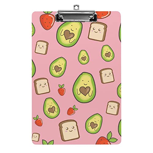Avocado-Erdbeer-Klemmbrett im A4-Format, lustiges ästhetisches Arbeits- und Lernbuchstabe, Standard-Klemmbrett 31,8 x 21,6 cm, Hartfaserplatte für Schule, Klassenzimmer, Kinder, Schreiben, Zeichnen Avocado-Erdbeer-Klemmbrett im A4-Format, lustiges ästhetisches Arbeits- und Lernbuchstabe, Standard-Klemmbrett 31,8 x 21,6 cm, Hartfaserplatte für Schule, Klassenzimmer, Kinder, Schreiben, Zeichnen von Melbrakin
