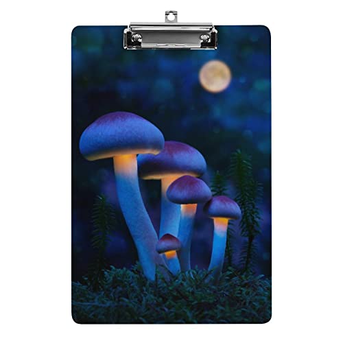 Fantastische leuchtende Pilze im Wald, A4-Klemmbrett, lustiges, ästhetisches Arbeits- und Lernbuchstabe, Standard-Klemmbrett, 31,8 x 21,6 cm, Hartfaserplatte, für Schule, Klassenzimmer, Kinder, Schre Fantastische leuchtende Pilze im Wald, A4-Klemmbrett, lustiges, ästhetisches Arbeits- und Lernbuchstabe, Standard-Klemmbrett, 31,8 x 21,6 cm, Hartfaserplatte, für Schule, Klassenzimmer, Kinder, Schre von Melbrakin