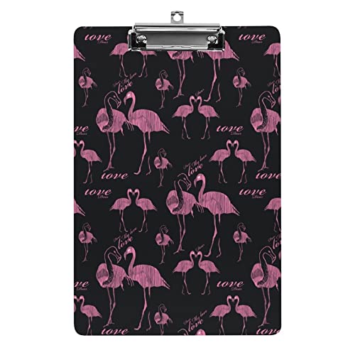 Flamingo Love Klemmbrett im A4-Format, lustig, ästhetisch, zum Arbeiten, Lernen, Buchstaben, Standard-Klemmbrett, 31,8 x 21,6 cm, Hartfaserplatte für Schule, Klassenzimmer, Kinder, Schreiben, Zeichn Flamingo Love Klemmbrett im A4-Format, lustig, ästhetisch, zum Arbeiten, Lernen, Buchstaben, Standard-Klemmbrett, 31,8 x 21,6 cm, Hartfaserplatte für Schule, Klassenzimmer, Kinder, Schreiben, Zeichn von Melbrakin