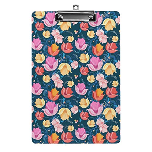 Klemmbrett im A4-Format, Blumen, Tulpen, lustig, ästhetisch, zum Arbeiten, Lernen, Buchstaben, Standard-Klemmbrett, 31,8 x 21,6 cm, Hartfaserplatte für Schule, Klassenzimmer, Kinder, Schreiben, Zeic Klemmbrett im A4-Format, Blumen, Tulpen, lustig, ästhetisch, zum Arbeiten, Lernen, Buchstaben, Standard-Klemmbrett, 31,8 x 21,6 cm, Hartfaserplatte für Schule, Klassenzimmer, Kinder, Schreiben, Zeic von Melbrakin