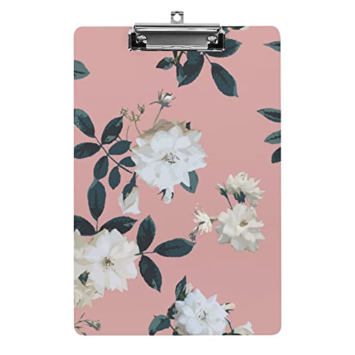 Nahtloses Blumenmuster mit Blumen, Klemmbrett im A4-Format, lustiges, ästhetisches Arbeits- und Lernbuchstabe, Standard-Klemmbrett, 31,8 x 21,6 cm, Hartfaserplatte für Schule, Klassenzimmer, Kinder, Nahtloses Blumenmuster mit Blumen, Klemmbrett im A4-Format, lustiges, ästhetisches Arbeits- und Lernbuchstabe, Standard-Klemmbrett, 31,8 x 21,6 cm, Hartfaserplatte für Schule, Klassenzimmer, Kinder, von Melbrakin