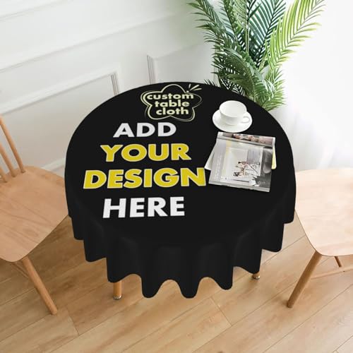 Personalisierte Tischdecke, individuelle runde Tischdecke, waschbare Tischdecke für Party, Küche, Abendessen, Picknick, Camping, Tischdekoration, wasserdichte Tischdecke, 152,4 cm Personalisierte Tischdecke, individuelle runde Tischdecke, waschbare Tischdecke für Party, Küche, Abendessen, Picknick, Camping, Tischdekoration, wasserdichte Tischdecke, 152,4 cm von Melbrakin