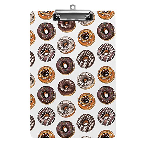 Schokoladen-Donuts-Klemmbrett im A4-Format, lustiges ästhetisches Arbeits- und Lernbuchstabe, Standard-Klemmbrett 31,8 x 21,6 cm, Hartfaserplatte für Schule, Klassenzimmer, Kinder, Schreiben, Zeichn Schokoladen-Donuts-Klemmbrett im A4-Format, lustiges ästhetisches Arbeits- und Lernbuchstabe, Standard-Klemmbrett 31,8 x 21,6 cm, Hartfaserplatte für Schule, Klassenzimmer, Kinder, Schreiben, Zeichn von Melbrakin