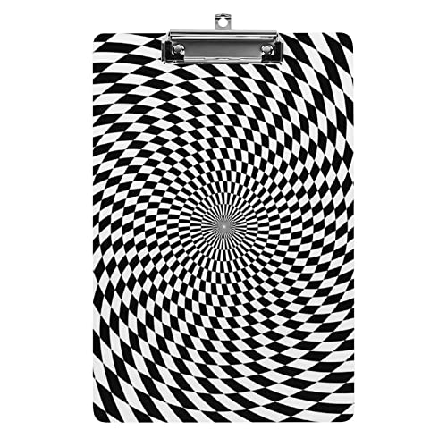 Schwarz-weißes Spiral-Klemmbrett im A4-Format, lustig, ästhetisch, zum Arbeiten, Lernen, Buchstaben, Standard-Klemmbrett, 31,8 x 21,6 cm, Hartfaserplatte für Schule, Klassenzimmer, Kinder, Schreiben Schwarz-weißes Spiral-Klemmbrett im A4-Format, lustig, ästhetisch, zum Arbeiten, Lernen, Buchstaben, Standard-Klemmbrett, 31,8 x 21,6 cm, Hartfaserplatte für Schule, Klassenzimmer, Kinder, Schreiben von Melbrakin