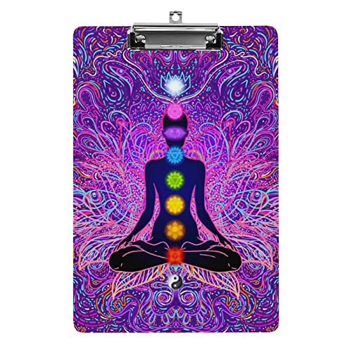 Sieben Chakra-Klemmbrett im A4-Format, lustiges ästhetisches Arbeits- und Lernbuchstabe, Standard-Klemmbrett 31,8 x 21,6 cm, Hartfaserplatte für Schule, Klassenzimmer, Kinder zum Schreiben und Zeich Sieben Chakra-Klemmbrett im A4-Format, lustiges ästhetisches Arbeits- und Lernbuchstabe, Standard-Klemmbrett 31,8 x 21,6 cm, Hartfaserplatte für Schule, Klassenzimmer, Kinder zum Schreiben und Zeich von Melbrakin
