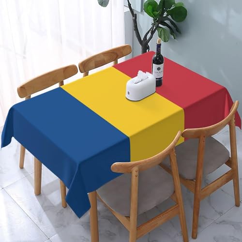 Tischdecke mit rumänischer Flagge, wasserdicht, rechteckig, waschbar, Party-Tischdecke, 137,2 x 182,9 cm, für Feier, Urlaub, Camping, Picknick Tischdecke mit rumänischer Flagge, wasserdicht, rechteckig, waschbar, Party-Tischdecke, 137,2 x 182,9 cm, für Feier, Urlaub, Camping, Picknick von Melbrakin