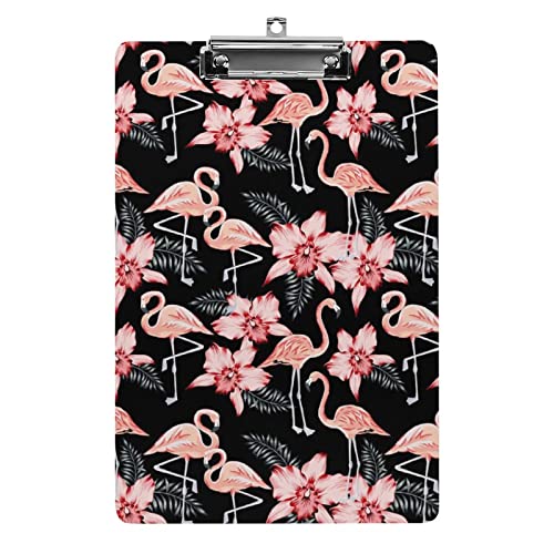Tropische Flamingo-Palmenblätter, Klemmbrett im A4-Format, lustig, ästhetisch, zum Arbeiten, Lernen, Buchstaben, Standard-Klemmbrett, 31,8 x 21,6 cm, Hartfaserplatte für Schule, Klassenzimmer, Kinde Tropische Flamingo-Palmenblätter, Klemmbrett im A4-Format, lustig, ästhetisch, zum Arbeiten, Lernen, Buchstaben, Standard-Klemmbrett, 31,8 x 21,6 cm, Hartfaserplatte für Schule, Klassenzimmer, Kinde von Melbrakin