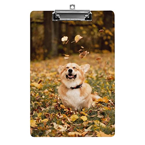 Walisischer Corgi-Hund, Lächeln, Klemmbrett im A4-Format, lustiges, ästhetisches Arbeits- und Lernbuchstabe, Standard-Klemmbrett, 31,8 x 21,6 cm, Hartfaserplatte für Schule, Klassenzimmer, Kinder, Sc Walisischer Corgi-Hund, Lächeln, Klemmbrett im A4-Format, lustiges, ästhetisches Arbeits- und Lernbuchstabe, Standard-Klemmbrett, 31,8 x 21,6 cm, Hartfaserplatte für Schule, Klassenzimmer, Kinder, Sc von Melbrakin