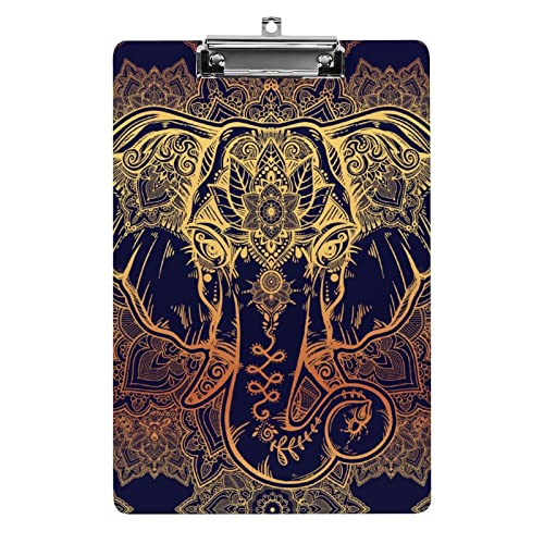 Wunderschönes Klemmbrett im A4-Format mit Paisley-Elefant, lustiges ästhetisches Arbeits- und Lernbuchstabe, Standard-Klemmbrett 31,8 x 21,6 cm, Hartfaserplatte für Schule, Klassenzimmer, Kinder zum Wunderschönes Klemmbrett im A4-Format mit Paisley-Elefant, lustiges ästhetisches Arbeits- und Lernbuchstabe, Standard-Klemmbrett 31,8 x 21,6 cm, Hartfaserplatte für Schule, Klassenzimmer, Kinder zum von Melbrakin
