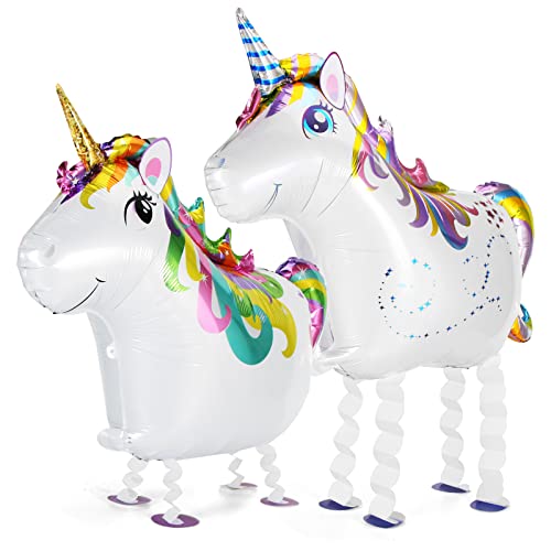 2 Stück Einhorn Folienballon,XXL Einhorn Luftballon ca. 80 cm,Walking Tier Folienballons,Airwalker Einhorn Ballon,Einhorn Ballon Dekoration,Perfekt für Kindergeburtstage 2 Stück Einhorn Folienballon,XXL Einhorn Luftballon ca. 80 cm,Walking Tier Folienballons,Airwalker Einhorn Ballon,Einhorn Ballon Dekoration,Perfekt für Kindergeburtstage von Meleager
