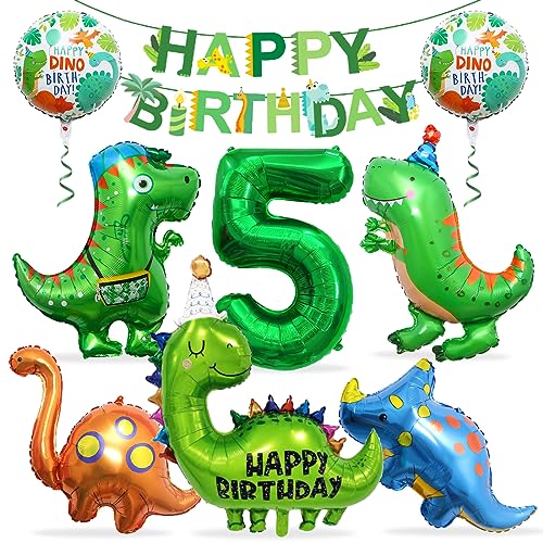 Dino Geburtstag Deko 5 Jahre, Folienballon Dinosaurier mit Happy Birthday Girlande, Dino Luftballons Geburtstag 5, Dinosaurier Ballon 5, Dinosaurier Luftballon Helium, für Kindergeburtstag Party Dino Geburtstag Deko 5 Jahre, Folienballon Dinosaurier mit Happy Birthday Girlande, Dino Luftballons Geburtstag 5, Dinosaurier Ballon 5, Dinosaurier Luftballon Helium, für Kindergeburtstag Party von Meleager