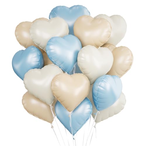 Herz Folienballon 24 Stück,Herz Helium Luftballons,Heliumballon Herzen,Beige Baby Blau Herzluftballons,Herzform Folienluftballon Herzballons für Geburtstag Hochzeit Valentinstag Herz Folienballon 24 Stück,Herz Helium Luftballons,Heliumballon Herzen,Beige Baby Blau Herzluftballons,Herzform Folienluftballon Herzballons für Geburtstag Hochzeit Valentinstag von Meleager