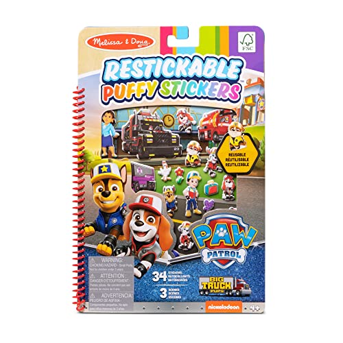 Melissa and Doug Stickeralbum & Paw Patrol Sticker | Wiederverwendbare Sticker Kinder Paw Patrol Geschenk Sticker Jungs & Mädchen | Stickerset Paw Patrol Aufkleber & Paw Patrol Stickerbuch ab 4 Jahre von Melissa & Doug