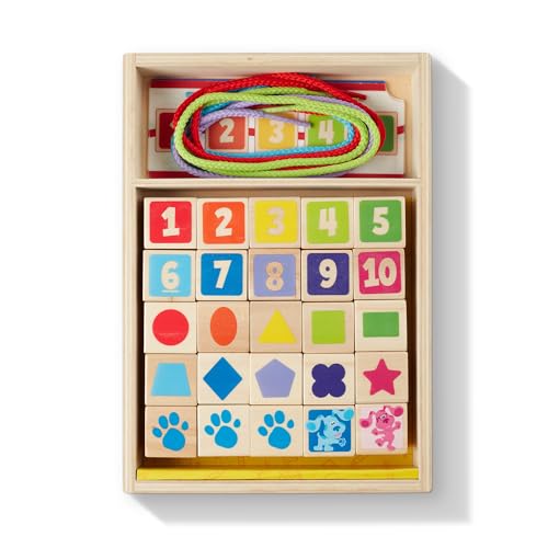 Melissa & Doug Blue's Clues & You Holzperlen zum Auffädeln | Holzspielzeug | Motorische Fähigkeiten | Entwicklungsspiel | 3+ | Geschenk für Jungen oder Mädchen | FSC-zertifizierte Materialien Melissa & Doug Blue's Clues & You Holzperlen zum Auffädeln | Holzspielzeug | Motorische Fähigkeiten | Entwicklungsspiel | 3+ | Geschenk für Jungen oder Mädchen | FSC-zertifizierte Materialien von Melissa & Doug