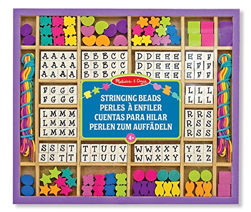 Melissa & Doug Fädel-Kreativset (mit Holzperlen, -buchstaben, -formen) von Melissa & Doug