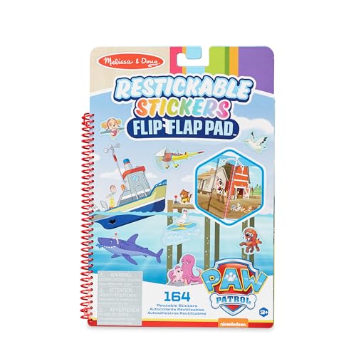 Melissa & Doug | PAW Patrol | Block mit Klappen und wiederaufklebbaren Stickern – Abenteuerbucht | 164 wiederverwendbare Sticker Melissa & Doug | PAW Patrol | Block mit Klappen und wiederaufklebbaren Stickern – Abenteuerbucht | 164 wiederverwendbare Sticker von Melissa & Doug