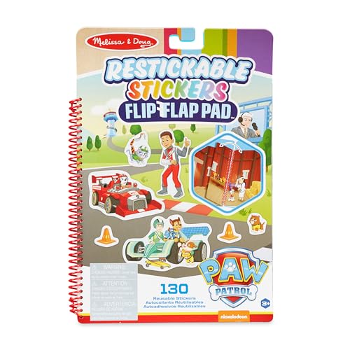 Melissa & Doug |PAW Patrol | Block mit Klappen und wiederaufklebbaren Stickern | Klassische Missionen | 130 wiederverwendbare Sticker Melissa & Doug |PAW Patrol | Block mit Klappen und wiederaufklebbaren Stickern | Klassische Missionen | 130 wiederverwendbare Sticker von Melissa & Doug
