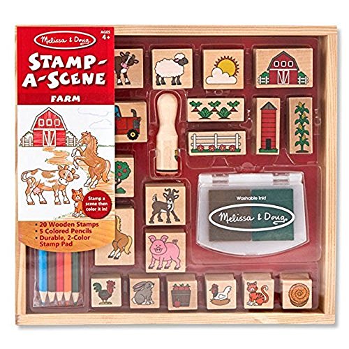 Melissa & Doug Stamp A Scene Farm | Arts & Crafts | Stamp Sets & Stencils | 4+ | Gift for Boy or Girl von Melissa & Doug