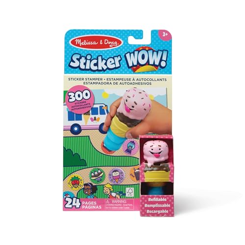 Melissa & Doug Sticker Wow! 24-seitiger Aktivitätenblock und Aufkleberstempel, 300 Aufkleber, Aktivität-Bastelspielzeug Sammlerfigur – Eiscreme Melissa & Doug Sticker Wow! 24-seitiger Aktivitätenblock und Aufkleberstempel, 300 Aufkleber, Aktivität-Bastelspielzeug Sammlerfigur – Eiscreme von Melissa & Doug